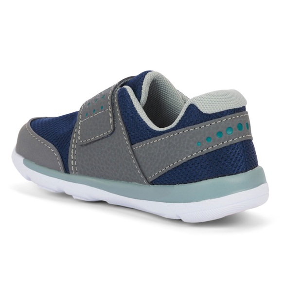 SEE KAI RUN Ryder FlexiRun Blue & Grey Toddler Kids Sneakers Velcro Tennis Shoes - Picture 6 of 16